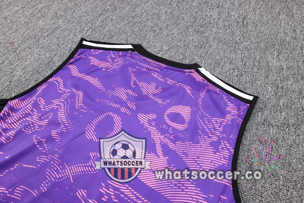 Juventus + Shorts Purple Soccer Vest 2023-2024