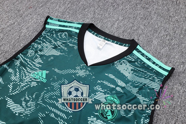 Real Madrid + Shorts Green Soccer Vest 2023-2024