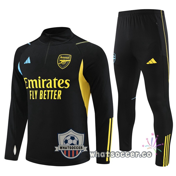 Arsenal Black Tracksuit 2023-2024