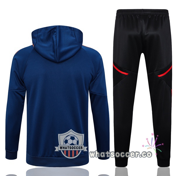 Manchester United Blue Hooded Jacket 2023-2024