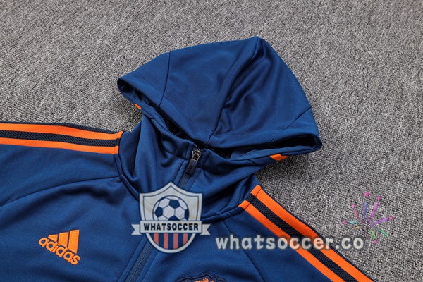 Manchester United Blue Hooded Jacket 2023-2024