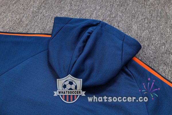 Manchester United Blue Hooded Jacket 2023-2024