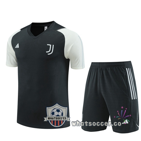 Juventus Training T-Shirts + Shorts Gray 2023-2024