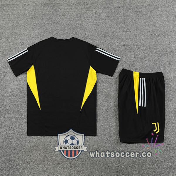Juventus Training T-Shirts + Shorts Black 2023-2024