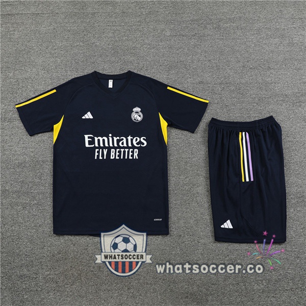 Real Madrid Training T-Shirts + Shorts Blue Royal 2023-2024