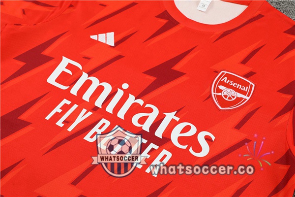 Arsenal Training T-Shirts + Shorts Orange 2023-2024