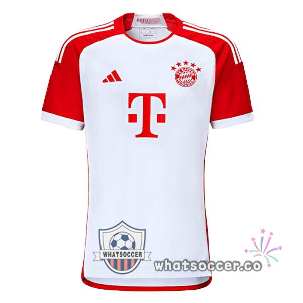 Bayern Munich Home Soccer Jerseys White Red 2023-2024