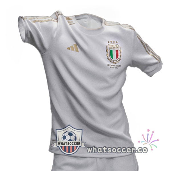 Italy 125th anniversary edition Soccer Jerseys White 2023-2024