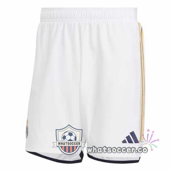 Real Madrid Home Soccer Shorts White 2023-2024