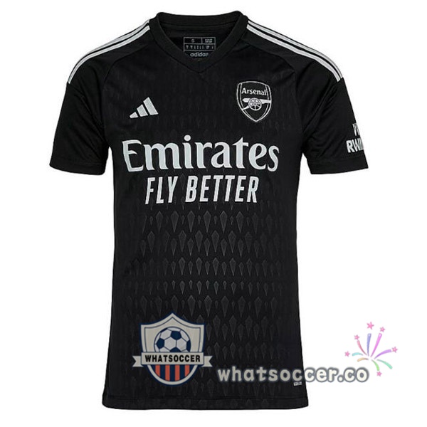 Arsenal Goalkeeper Soccer Jerseys Black 2023-2024