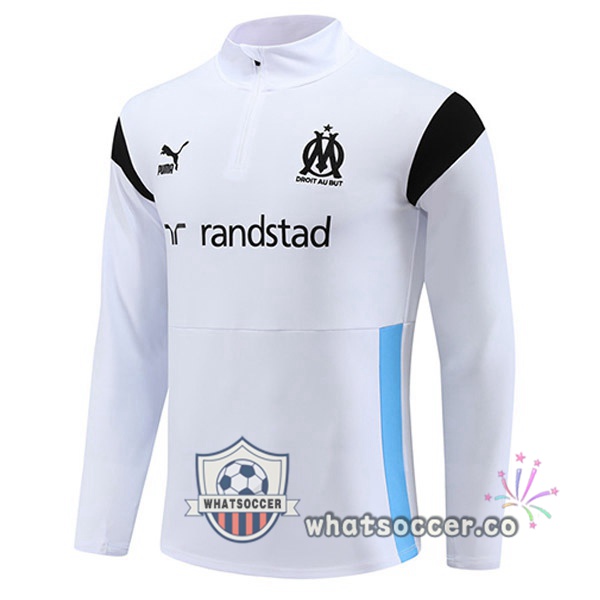 Olympique de Marseille Soccer Sweater White 2023-2024