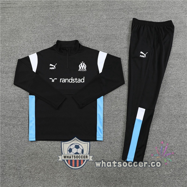 Olympique de Marseille Black Tracksuit 2023-2024