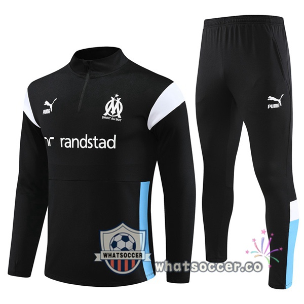 Olympique de Marseille Black Tracksuit 2023-2024
