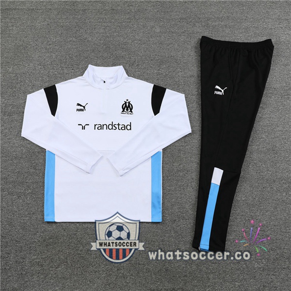 Olympique de Marseille White Tracksuit 2023-2024