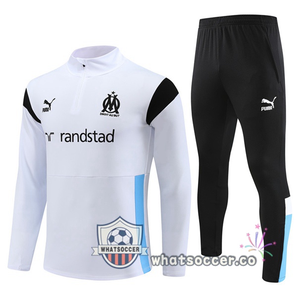 Olympique de Marseille White Tracksuit 2023-2024