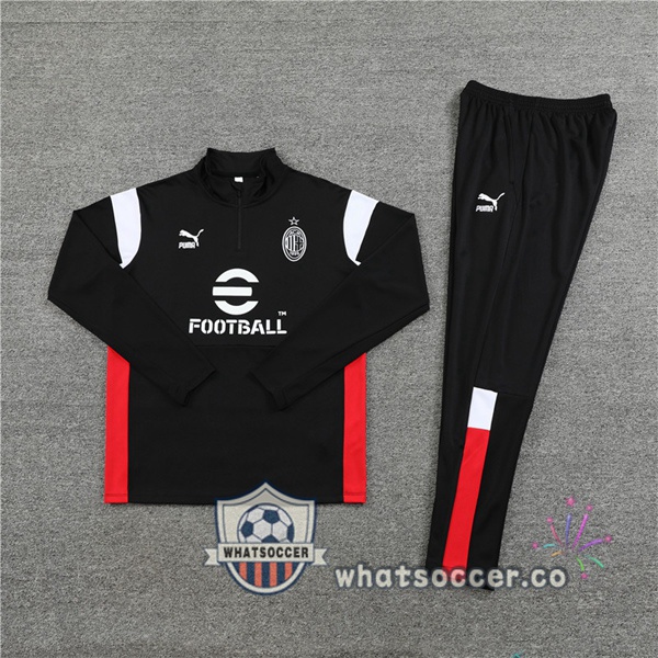 AC Milan Black Tracksuit 2023-2024