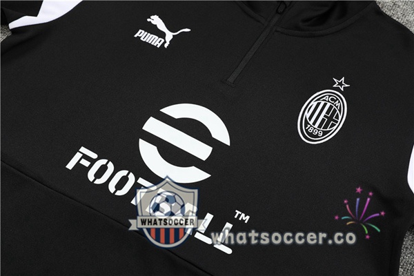 AC Milan Black Tracksuit 2023-2024