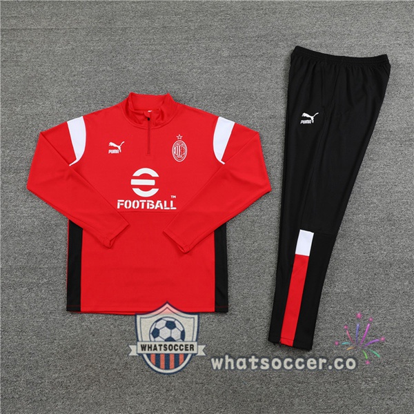 AC Milan Red Tracksuit 2023-2024