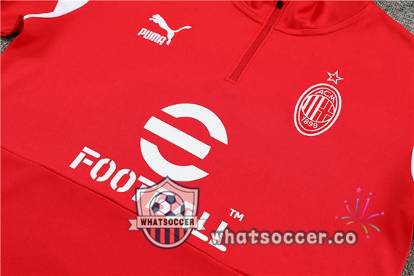 AC Milan Red Tracksuit 2023-2024