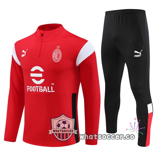 AC Milan Red Tracksuit 2023-2024