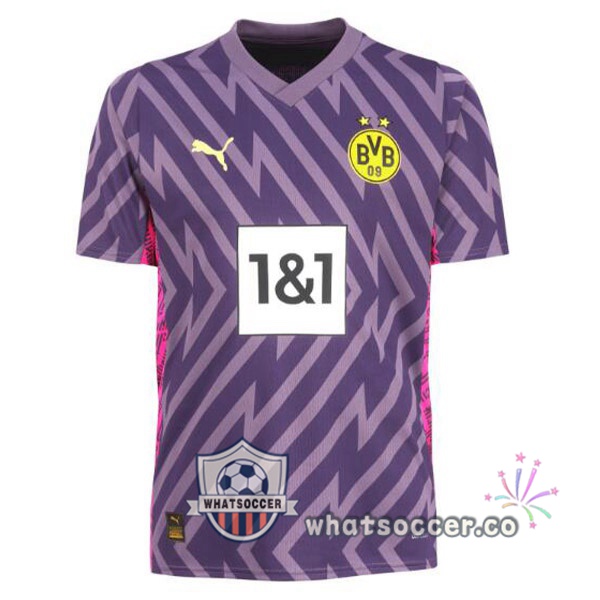 Dortmund BVB Goalkeeper Soccer Jerseys Purple 2023-2024