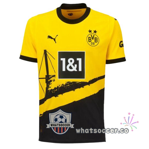 Dortmund BVB Home Soccer Jerseys Yellow Black 2023-2024