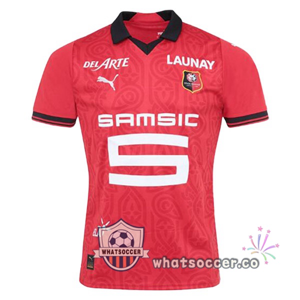 Stade Rennais Home Soccer Jerseys Red 2023-2024