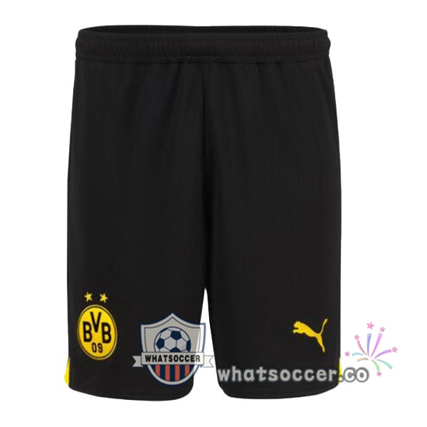 Dortmund BVB Home Soccer Shorts Black 2023-2024