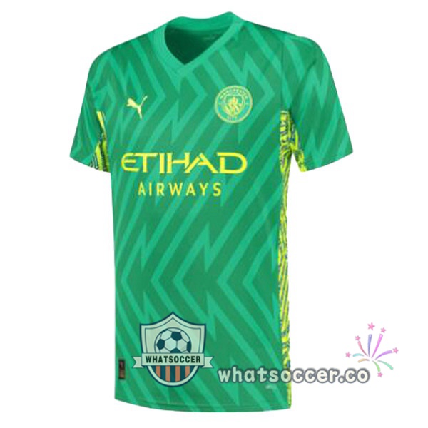 Manchester City Goalkeeper Soccer Jerseys Green 2023-2024