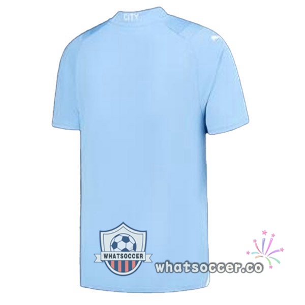 Manchester City Home Soccer Jerseys Blue 2023-2024