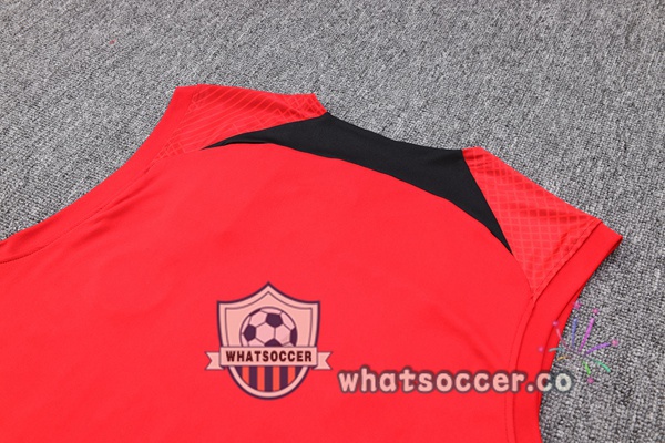 Paris PSG + Shorts Red Soccer Vest 2023-2024