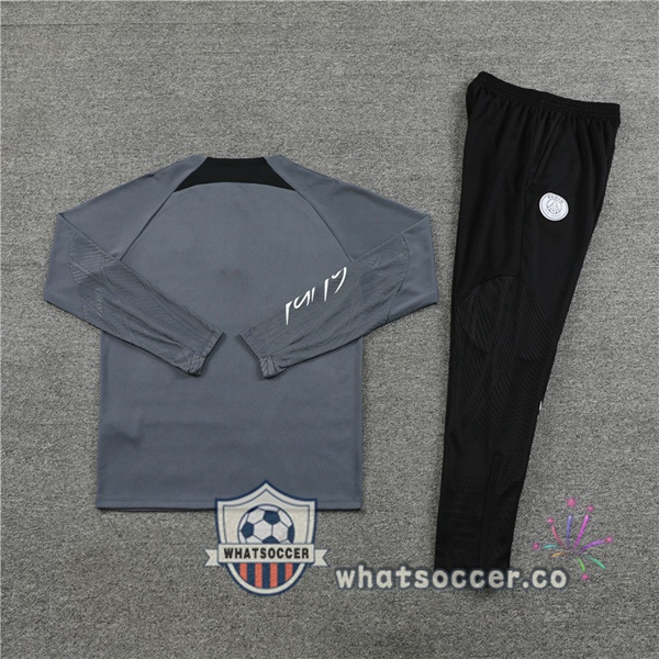JORDAN Paris PSG Gray Tracksuit 2023-2024