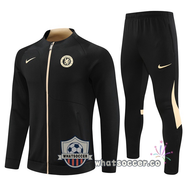 FC Chelsea Black Training Jacket 2023-2024