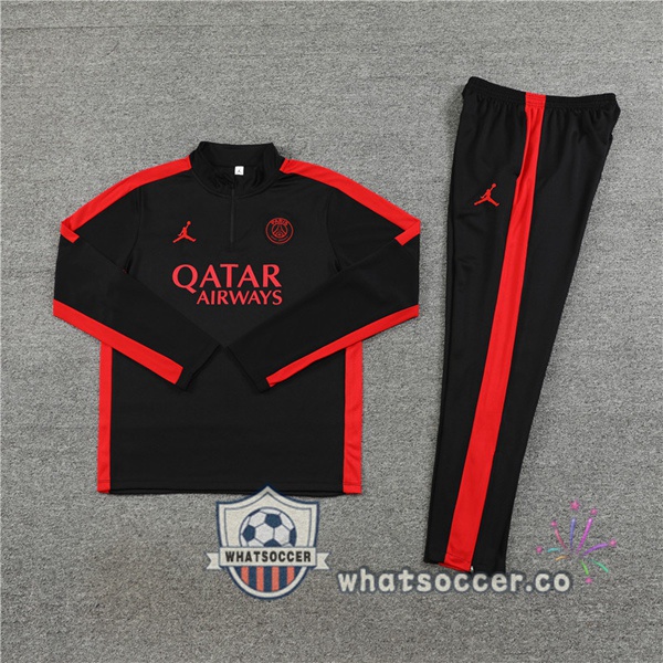 JORDAN Paris PSG Black Tracksuit 2023-2024
