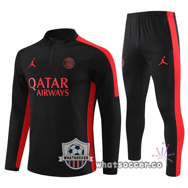 JORDAN Paris PSG Black Tracksuit 2023-2024