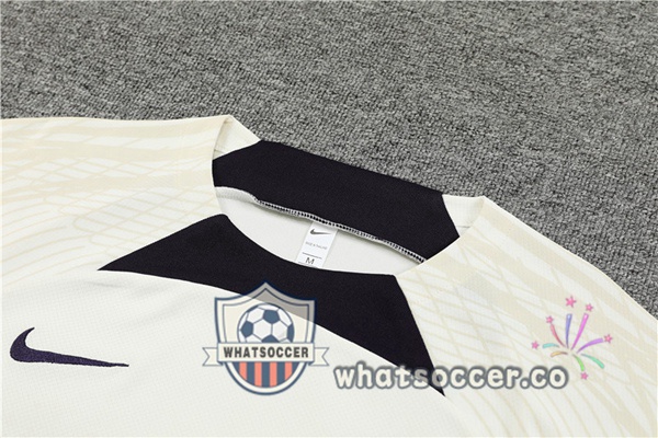 Paris PSG Training T-Shirts + Shorts White 2023-2024