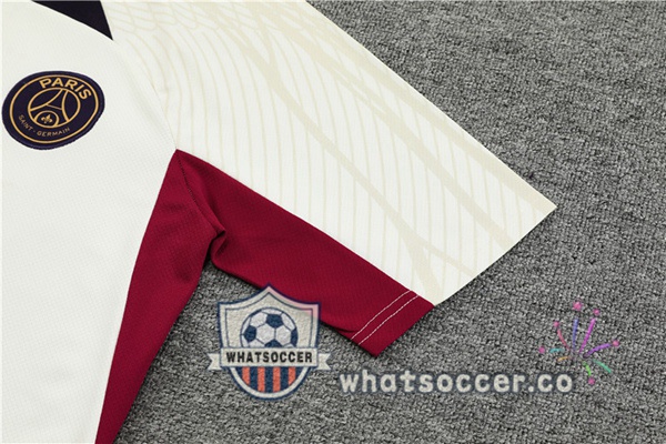 Paris PSG Training T-Shirts + Shorts White 2023-2024