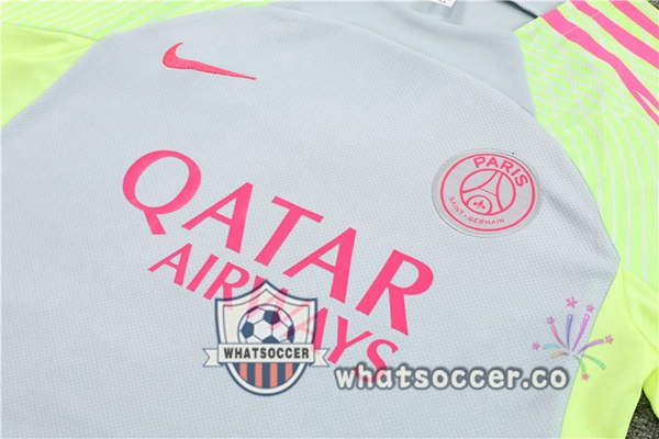 Paris PSG Training T-Shirts + Shorts Gray 2023-2024
