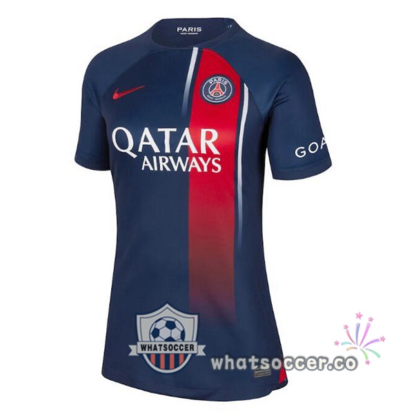 Paris PSG Women Home Soccer Jerseys Blue Royal 2023-2024