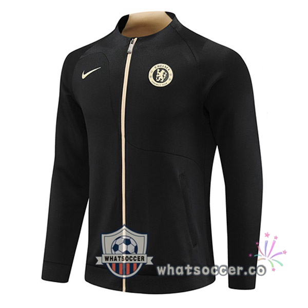 FC Chelsea Soccer Jacket Black 2023-2024