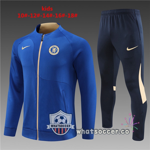 FC Chelsea Kids Blue Training Jacket 2023-2024