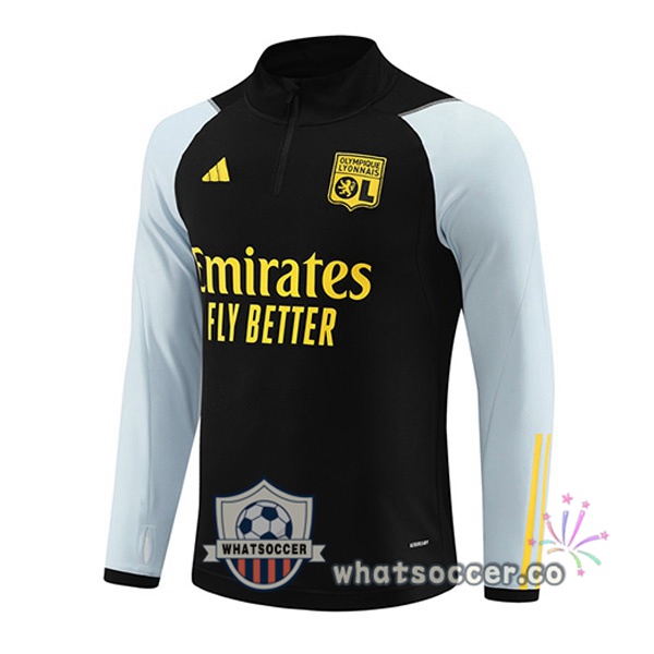 Soccer Sweater Olympique Lyonnais Black 2023-2024