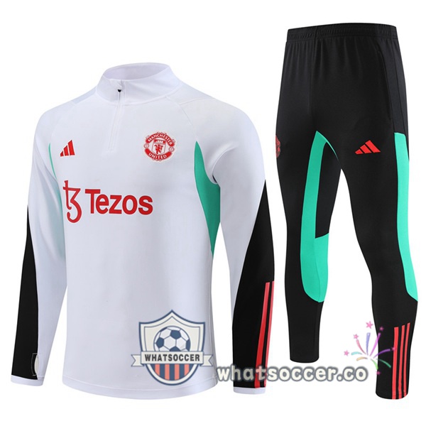 Tracksuit Manchester United White 2023-2024
