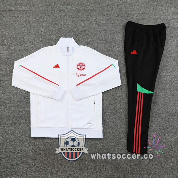 Training Jacket Manchester United White 2023-2024