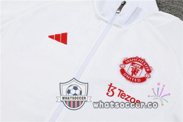Training Jacket Manchester United White 2023-2024