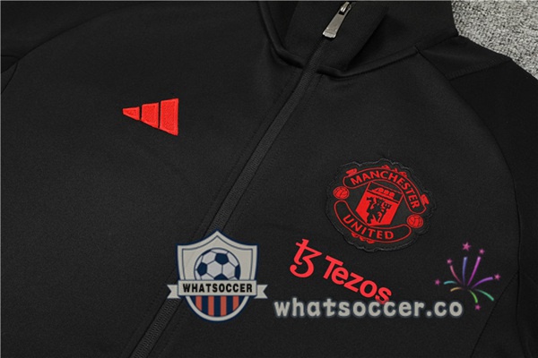 Training Jacket Manchester United Black 2023-2024