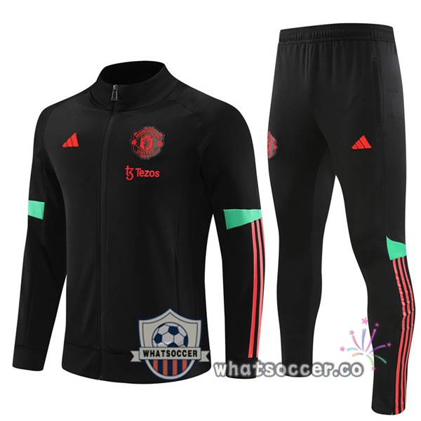 Training Jacket Manchester United Black 2023-2024