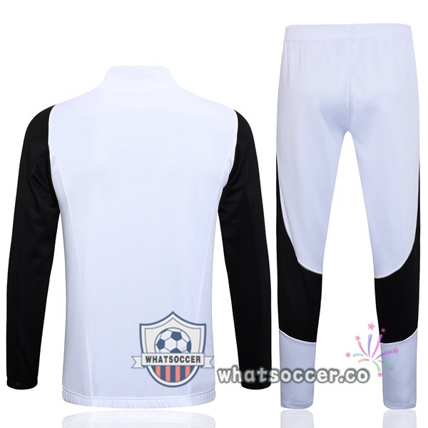 Training Jacket Juventus White Black 2023-2024