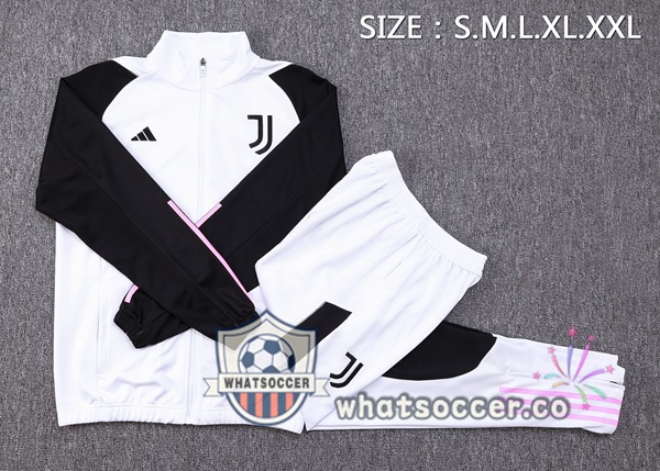 Training Jacket Juventus White Black 2023-2024