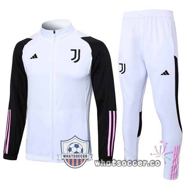 Training Jacket Juventus White Black 2023-2024